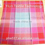 NO13 High quality 100% cotton handkerchief colours plaid satin handkerchief