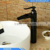 Oil Rubbed Bronze Finish Single Handle Single Hole Bathroom Waterfall Basin Mixer Vessel Faucet Tap Quality Choice thumbnail-3