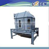 high capacity counter flow cooler for cooling animal feed in low energy