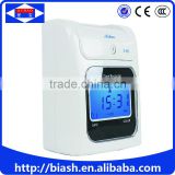 electronic card punch time recording attendance machine
