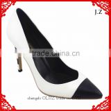 OP10 factory price White color Women Pump High Heel Dress shoes