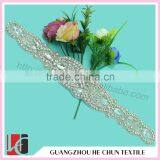 HC-0145 Wholesale Rhinestone Crystal Beaded Appliques CWholesale Bridal Rhinestone Beaded Crystal Appliques for Wedding Dresses Quality Choice