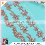 HC-4830-1 Hechun Rhinestone Fashion Beaded Ribbon Trim for Dyeable Cothing