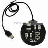 Hi-speed Round 8 Ports USB 2.0 Mobile Charger For IPhone IPad Htc Samsung and Tablets And Other USB-Powered Devices