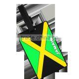 2016 Advertising Custom Logo Engraved Rubber Luggage Tag With Name Card for Tourist thumbnail-3