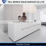 Office counter simple design/white reception counter pictures/new design front desk