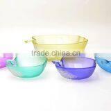 Sprayed Colored Glass Apple Shaped Bowl Mixing Glass Bowl Set thumbnail-2