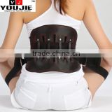 Youjie leather magentic lumbar back brace support posture correction