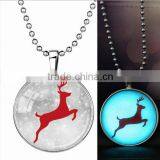 Princess Christmas Necklace For Baby Children Gold Long Chain Stone Necklace thumbnail-3