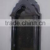 European Style Classical Black Granite Tombstone thumbnail-1