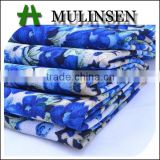 Mulinsen Textile Small Floral Printed Pebble Georgette Fabric for Lady dresses