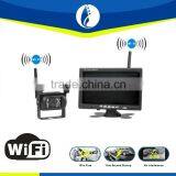 Built-in Wifi Wireless Rear View Reverse Camera HD 7" Monitor for Truck Trailer No Interference Guarantee