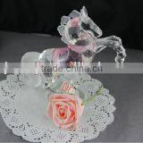 Optical K9 Crystal Horse Model With Base for Novelty Gift thumbnail-1