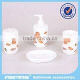 China 5pcs Plastic Bathroom Set Manufacturer