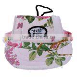 Fashion Dog Visor Breathable Fabric Baseball Hat Pet Sun Hat Super Cute Sun-shading Cap With Ear Holes