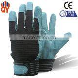 Wholesale Mens Work Gloves Green Pig Skin Gloves thumbnail-1