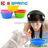 Wholesale 6 Colors Pet Product FoldING Portable Dog Bowl