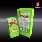 Elegant Green Customized Canbe sealed Paper Bag and box set