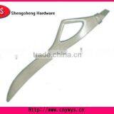 FLAT AND SLANTED STAINLESS STEEL EYEBROW TWEEZER