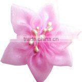 Good Qulaity Small Organza Flowers For Clothes/Little Flowers For Girls' Hair Clips thumbnail-6