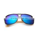 Free Sample 2016 Newest Vintage Bamboo Sunglasses With Colorful Lenses thumbnail-3