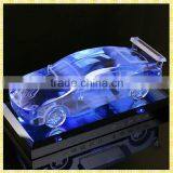 Personalized Handmade Blue Car Model Crystal For Auto Show Souvenirs