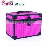 Pink Color Hard Side Aluminum Vanity Case For Travel thumbnail-3