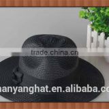 Trendy Ladies paper braid straw panama hat