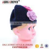 Cheap Wholesale Crochet Beanie With Flower thumbnail-3