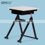 Height Adjustable Ergonomic School Desk Square thumbnail-1