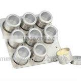 10pcs Magnetic Spice Jar Set With Stand