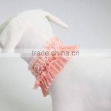 Beautiful Pet Dog Lace Pearls Collar /High Quality Fancy Dog Decorative Collar Pink