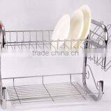 2 Layers E-shaped Dish Rack thumbnail-1