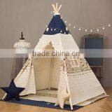 100% Cotton Canvas Kids Playing Teepee With Windows thumbnail-6