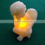 Led Flameless Candle Christmas Angel Real Wax Led Candle Led Angel Candle Light thumbnail-2