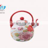 2.2L High Quality Enamel Kettle With Plastic Handle Beautiful Decor thumbnail-5
