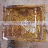 Handemade Good Price BROWN GOLDEN ONYX SINKS BASINS COLLECTION thumbnail-2