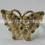 Bulk Beaded Metal Butterfly Napkin Rings thumbnail-2