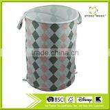 Canvas Laundry Hamper, Rhombic Pattern thumbnail-1