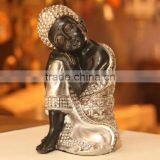 Resin Antique Silver Resin Buddha Statues