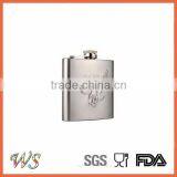 WSJJYY058 4 oz Stainless Steel Hip Flask thumbnail-2