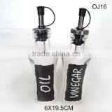 Clear Square Glass Oil Bottle Vinegar Bottle thumbnail-1