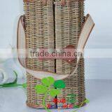The Cheapest Beautiful Baket Spilt Willow for Wine, Wine Bottle Basket thumbnail-4