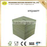 FSC Handmade Cube Wood Saving Coin Bank thumbnail-1
