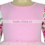Kids Boutique Pink Floral Long Sleeve Tutu Skirt Plain Top Dance Tutu Dress 1 Year thumbnail-5
