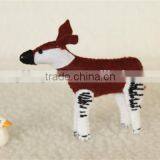 2017 Mini Felt Okapi Plush Decoration Made in China