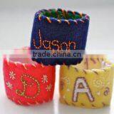 Express Best High Quality Christmas Decoration New Products Custom Fabric Felt Cheap Burlap Napkin Ring Made in China thumbnail-1