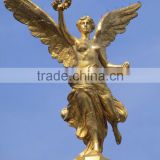 bronze foundry famous large outdoor decoration golden angel statue