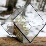 Modern Planter for Indoor Gardening Geometric Handmade Glass Terrarium thumbnail-1