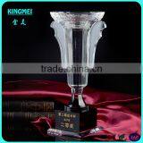 Fashion Transparent Crystal Glass Award Golf Ball Cup With Ball Top thumbnail-5